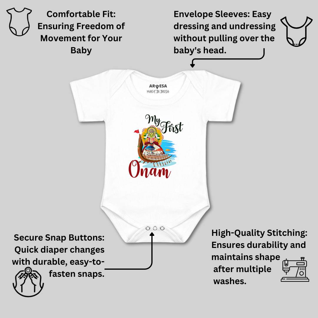 Arvesa Design-1056 Onam My First Baby Boy and Baby Girl Dress .