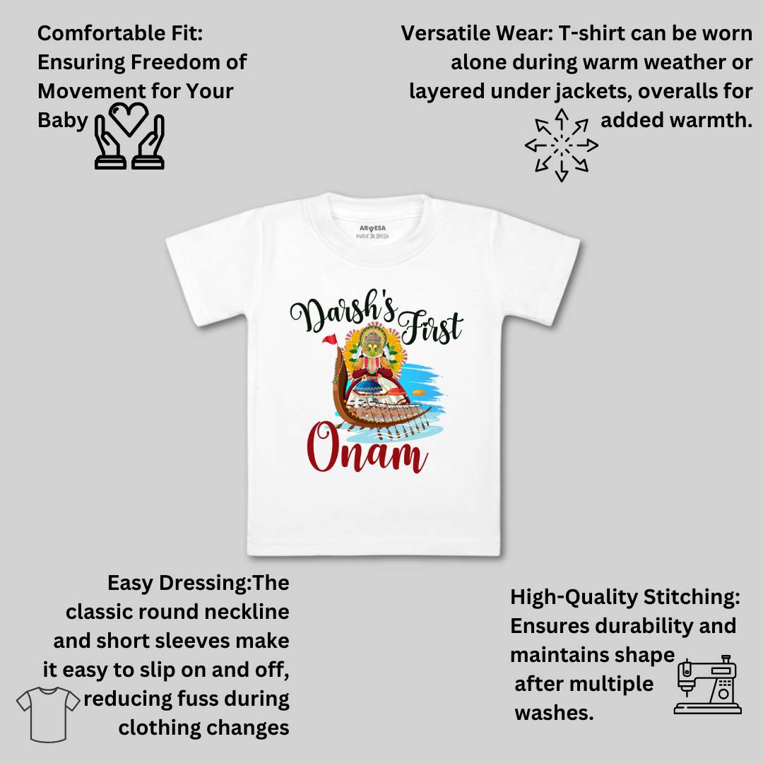 Arvesa My First Onam  Baby Boy & Girl Dress