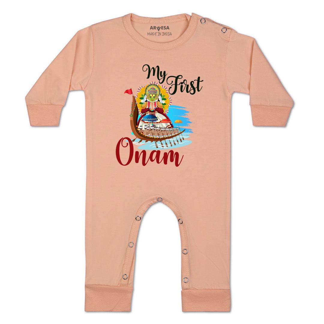 Arvesa Design-1056 Onam My First Baby Boy and Baby Girl Dress .