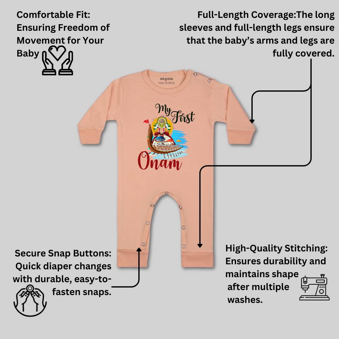 Arvesa Design-1056 Onam My First Baby Boy and Baby Girl Dress .