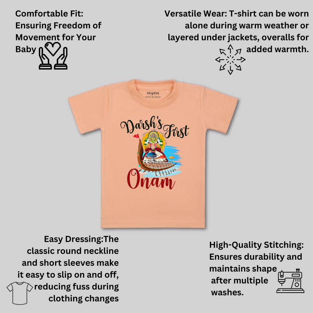 Arvesa My First Onam  Baby Boy & Girl Dress