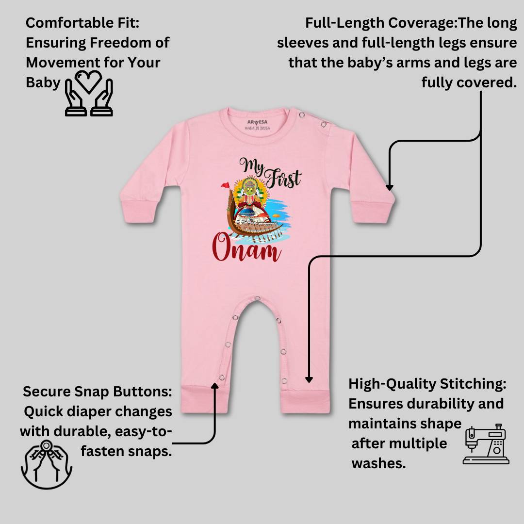 Arvesa Design-1056 Onam My First Baby Boy and Baby Girl Dress .