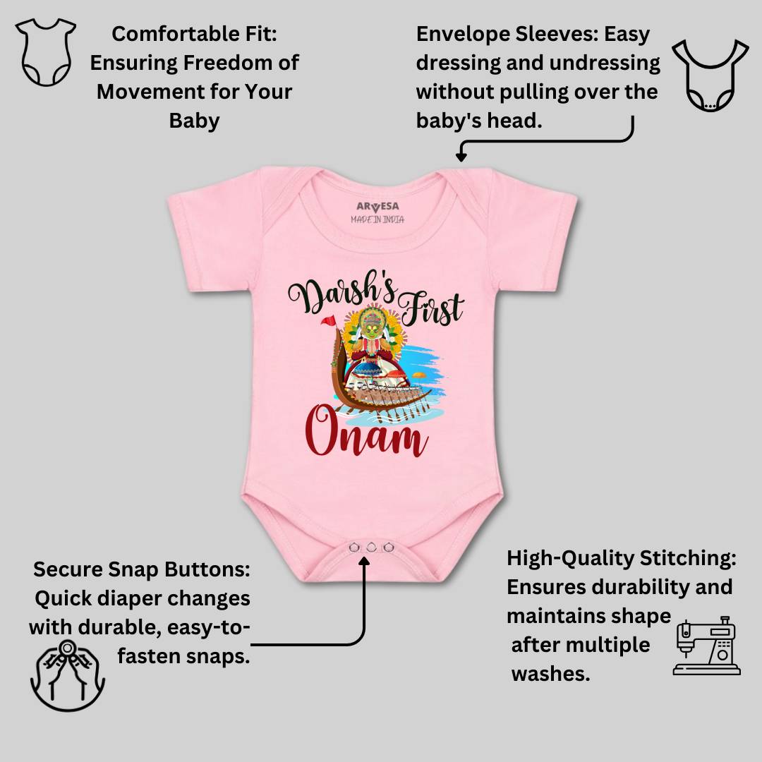 Arvesa My First Onam  Baby Boy & Girl Dress