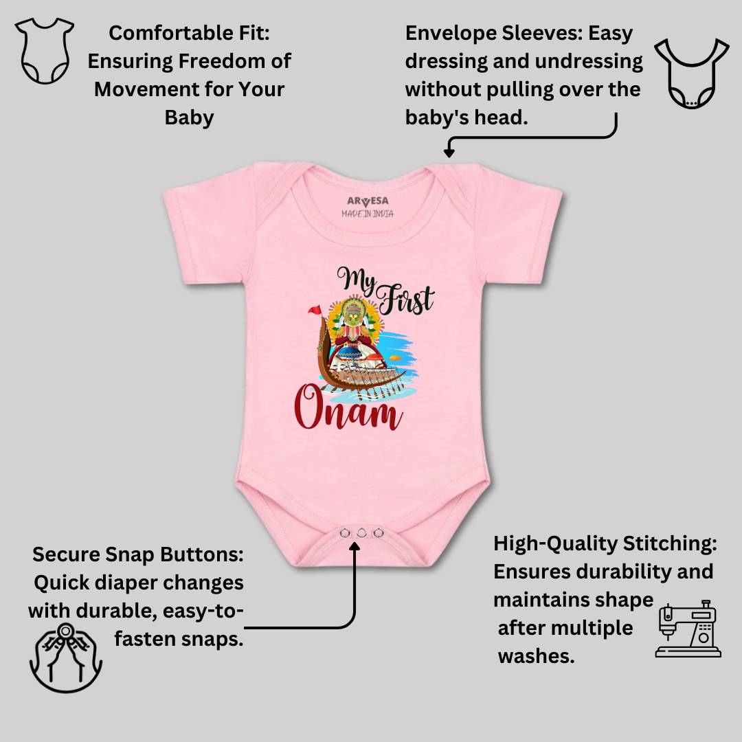 Arvesa Design-1056 Onam My First Baby Boy and Baby Girl Dress .