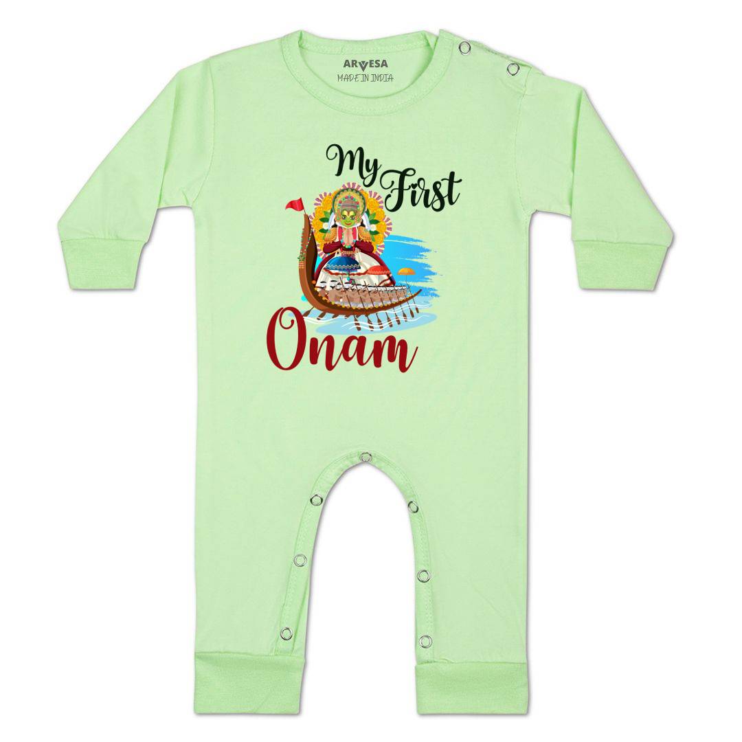 Arvesa Design-1056 Onam My First Baby Boy and Baby Girl Dress .