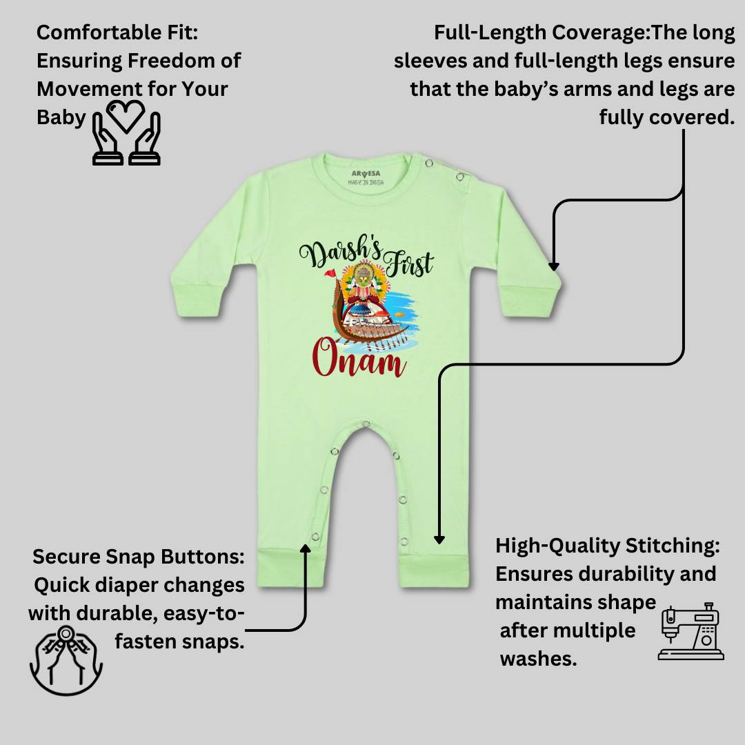 Arvesa My First Onam  Baby Boy & Girl Dress