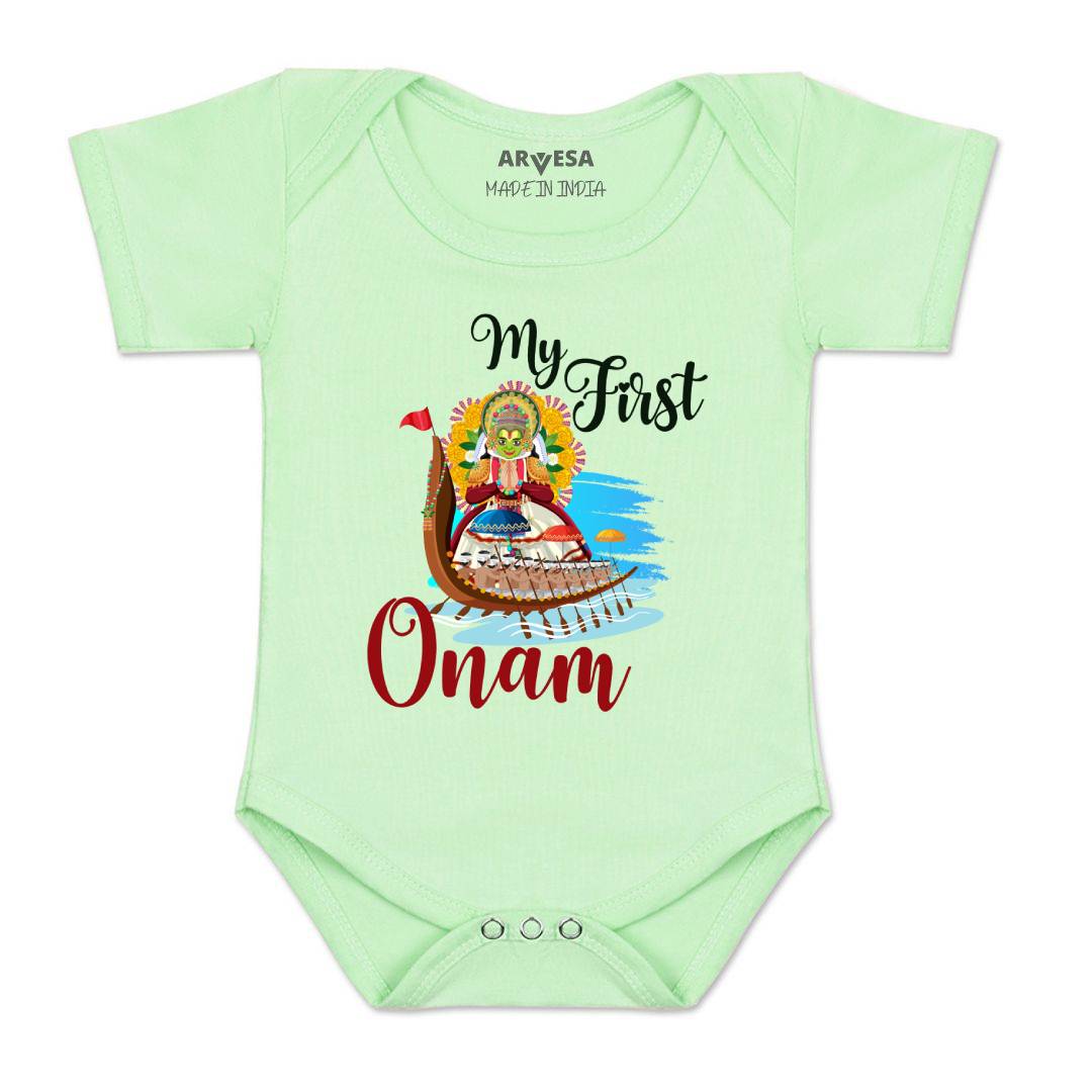 Arvesa Design-1056 Onam My First Baby Boy and Baby Girl Dress .