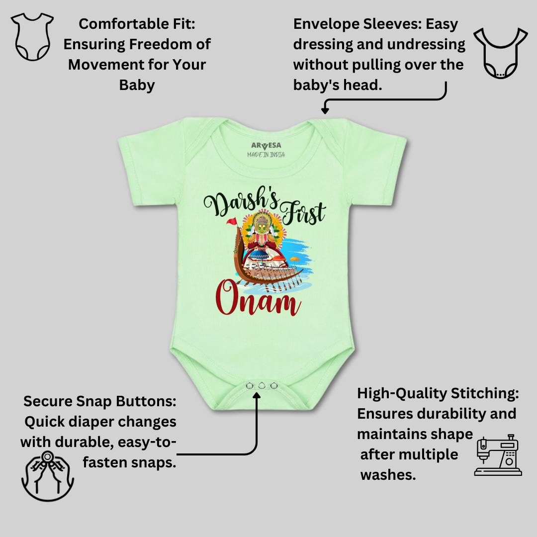 Arvesa My First Onam  Baby Boy & Girl Dress