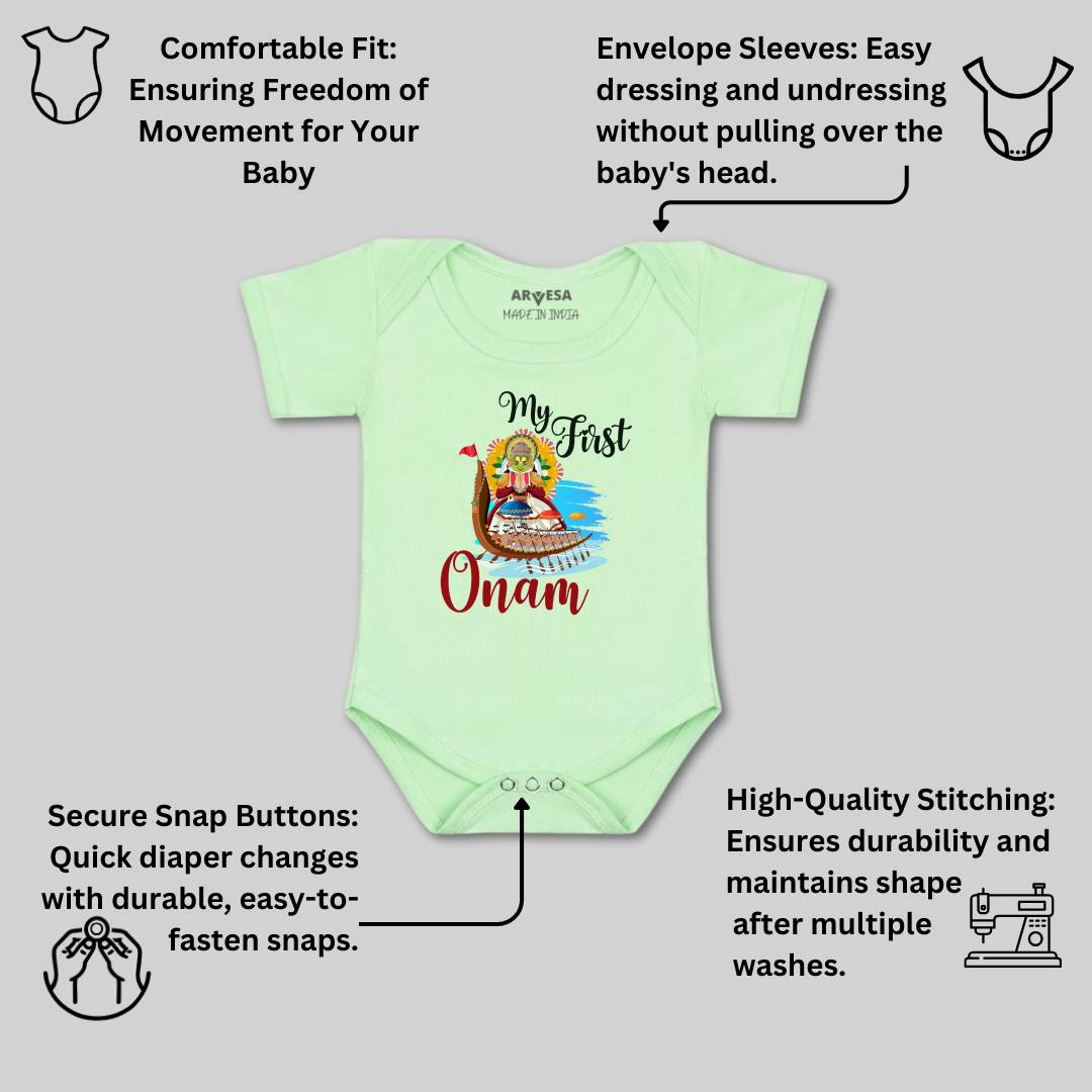 Arvesa Design-1056 Onam My First Baby Boy and Baby Girl Dress .