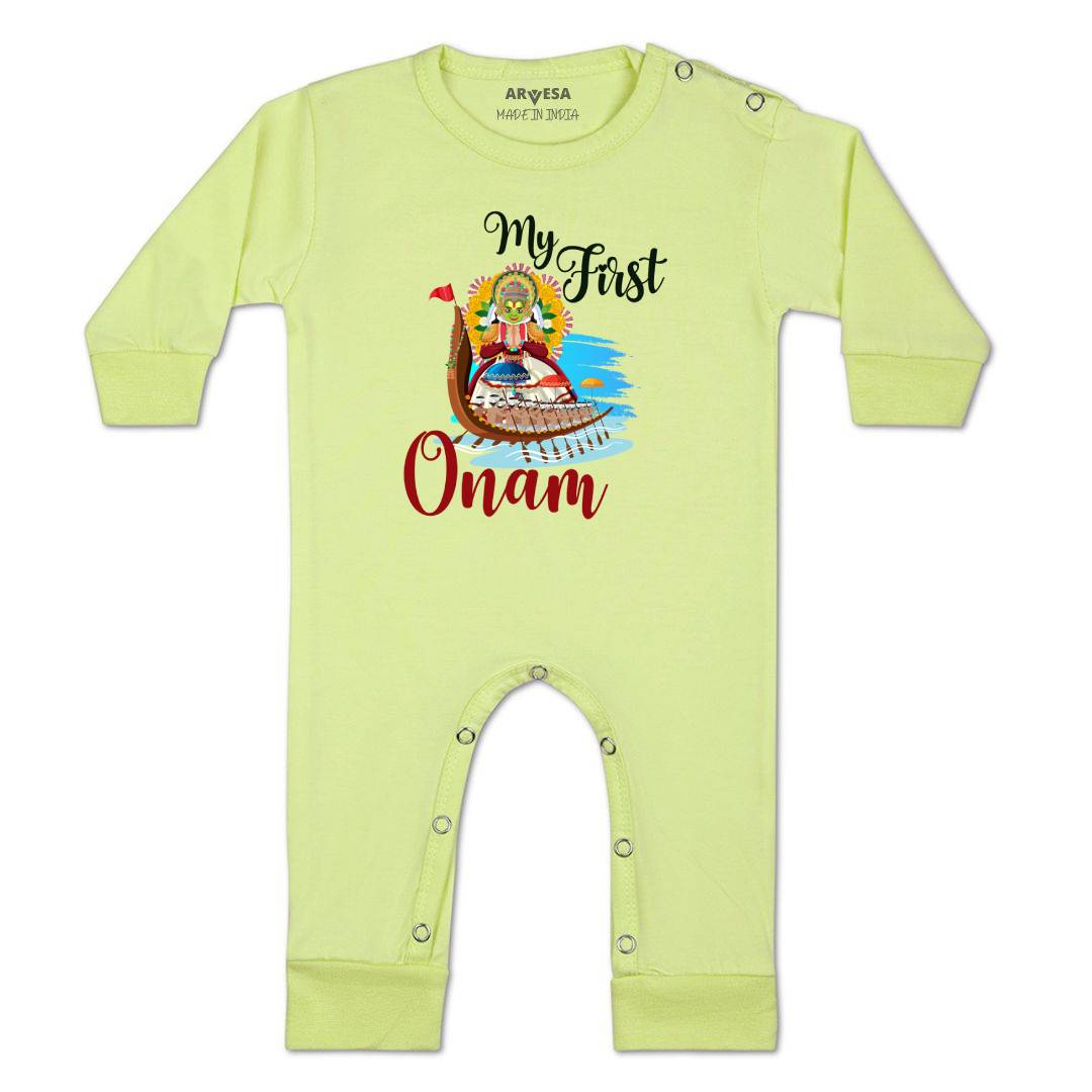 Arvesa Design-1056 Onam My First Baby Boy and Baby Girl Dress .