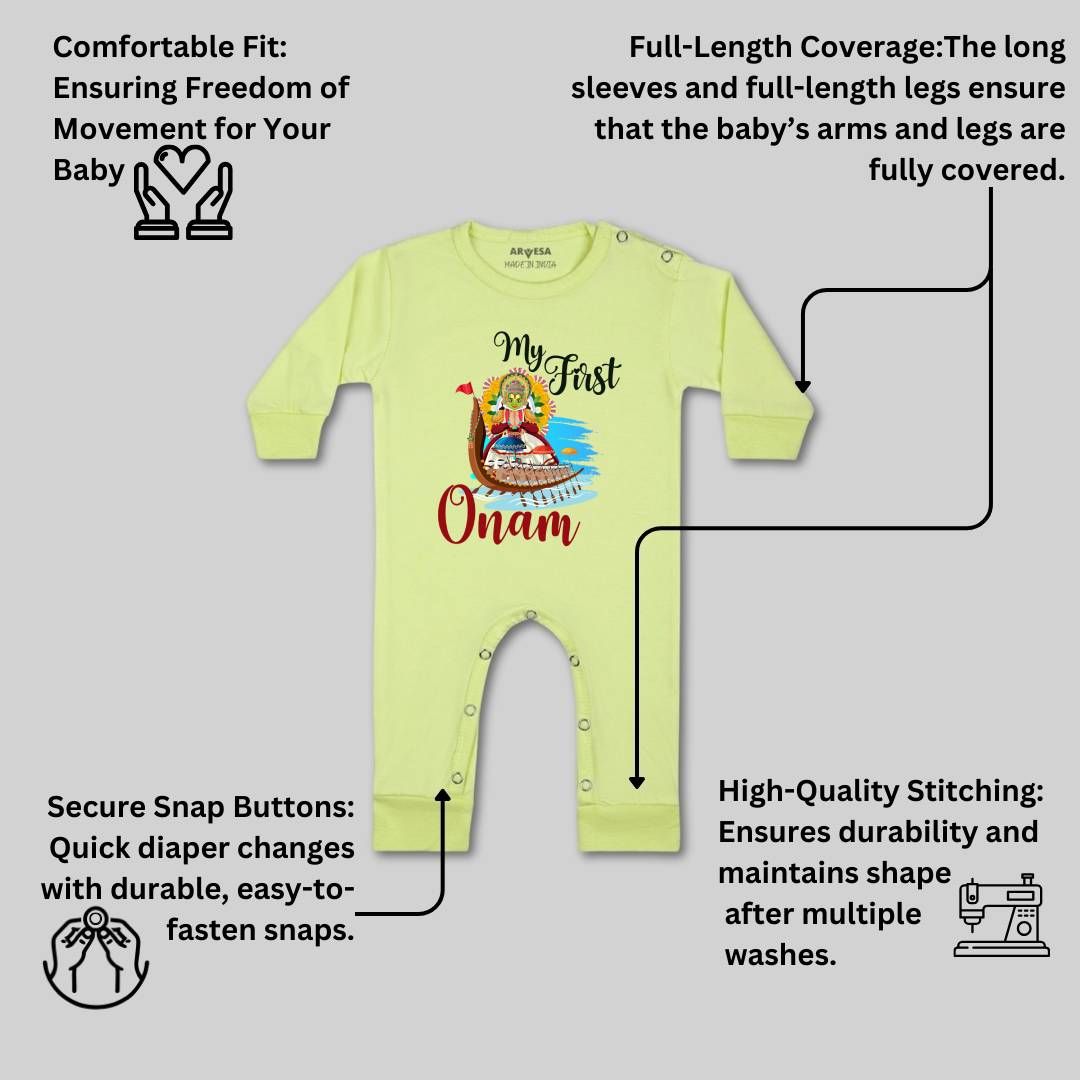 Arvesa Design-1056 Onam My First Baby Boy and Baby Girl Dress .