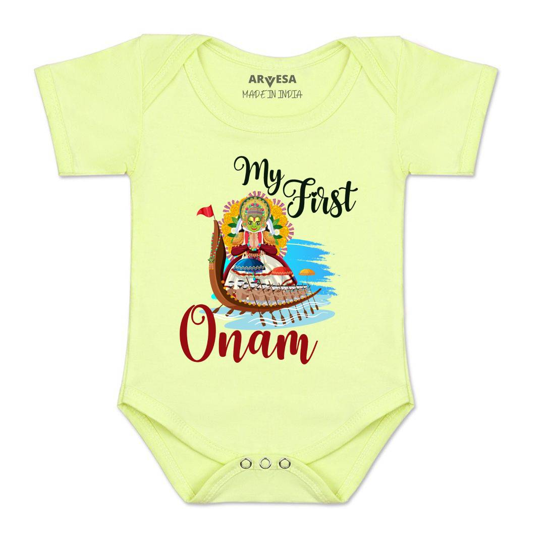 Arvesa Design-1056 Onam My First Baby Boy and Baby Girl Dress .