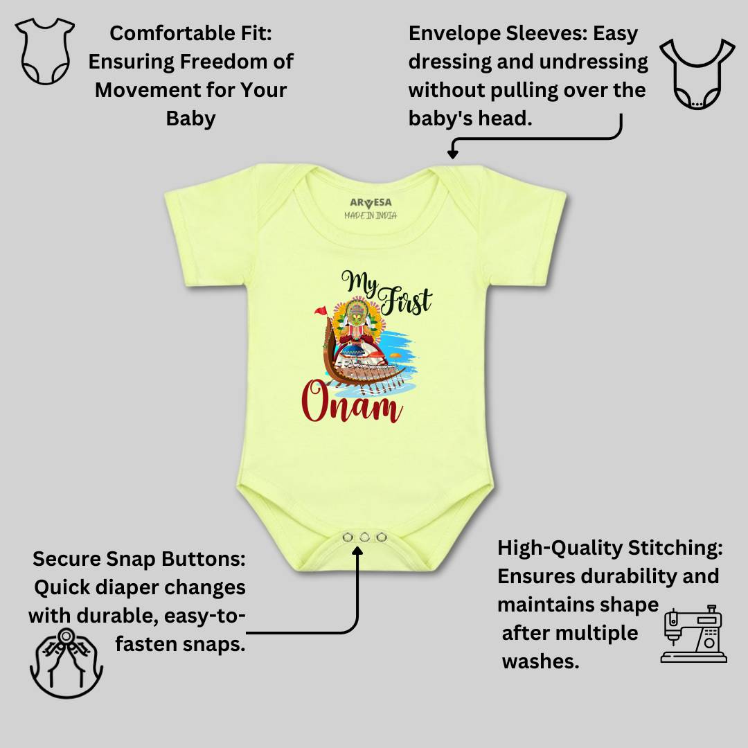 Arvesa Design-1056 Onam My First Baby Boy and Baby Girl Dress .