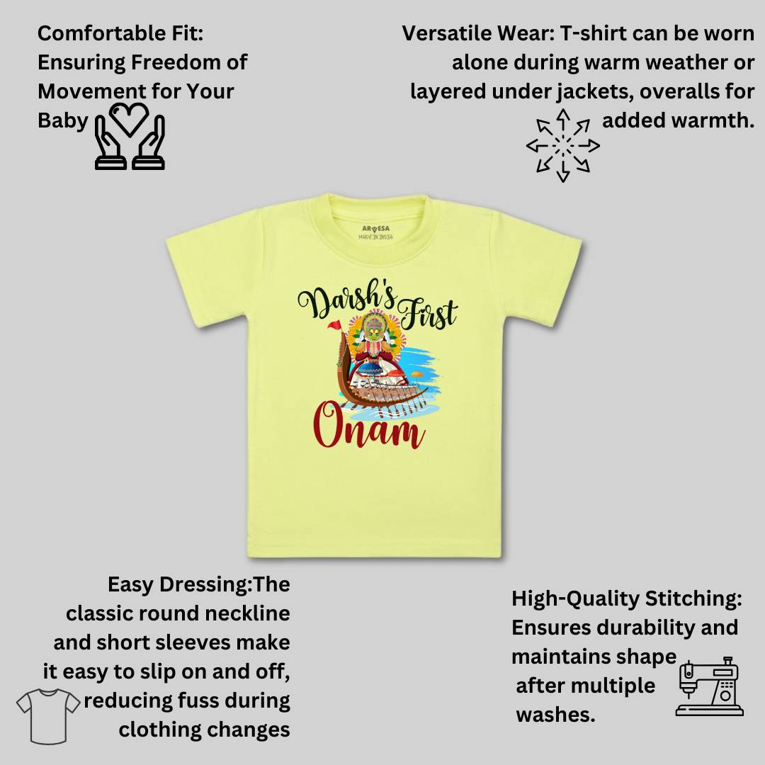 Arvesa My First Onam  Baby Boy & Girl Dress