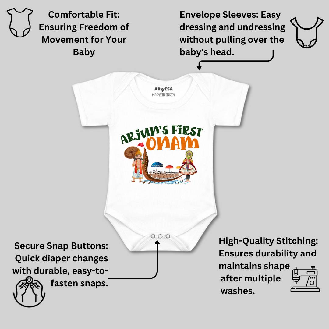 Arvesa My First Onam  Baby Boy & Girl Dress