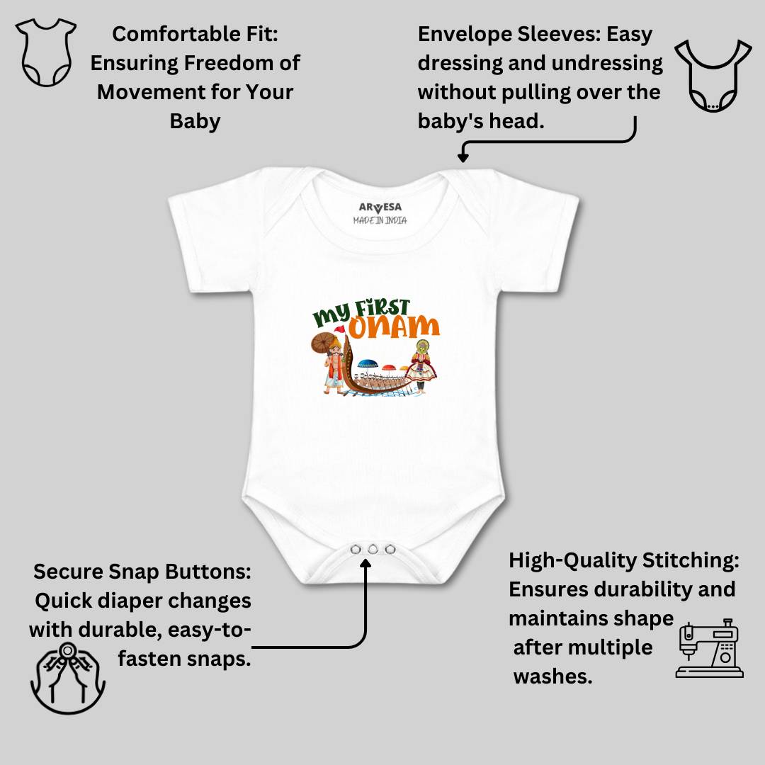 Arvesa Design-1057 Onam My First Baby Boy and Baby Girl Dress .