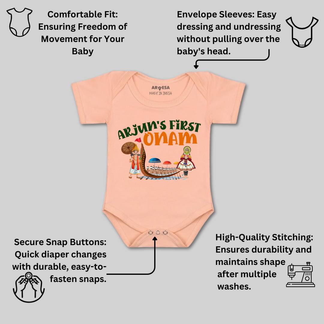 Arvesa My First Onam  Baby Boy & Girl Dress