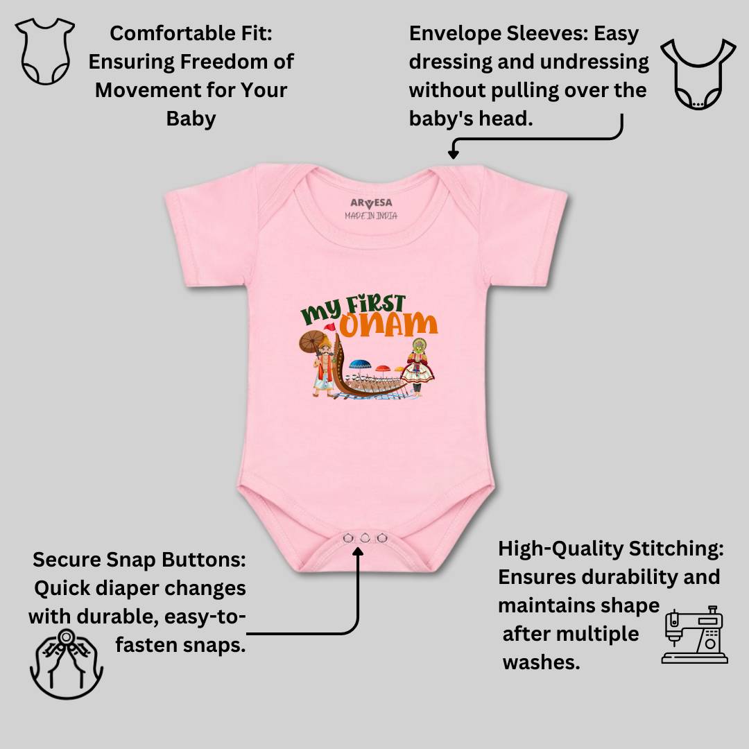 Arvesa Design-1057 Onam My First Baby Boy and Baby Girl Dress .