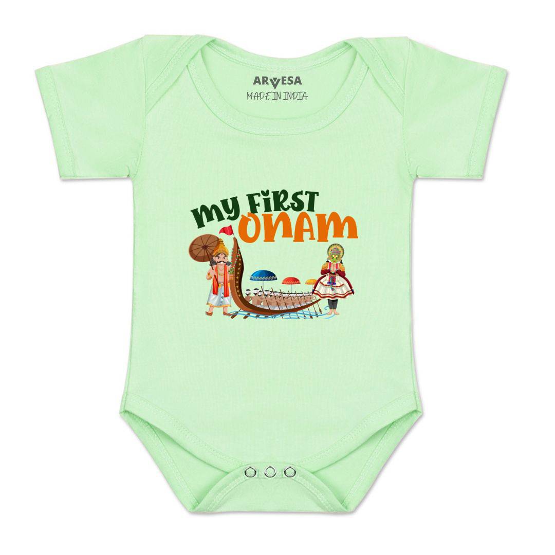 Arvesa Design-1057 Onam My First Baby Boy and Baby Girl Dress .