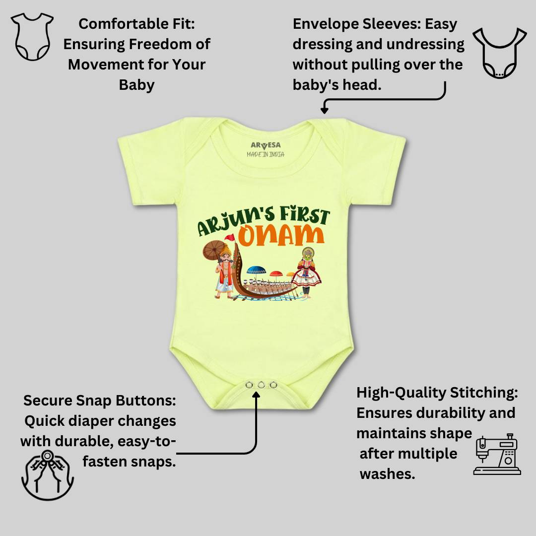 Arvesa My First Onam  Baby Boy & Girl Dress