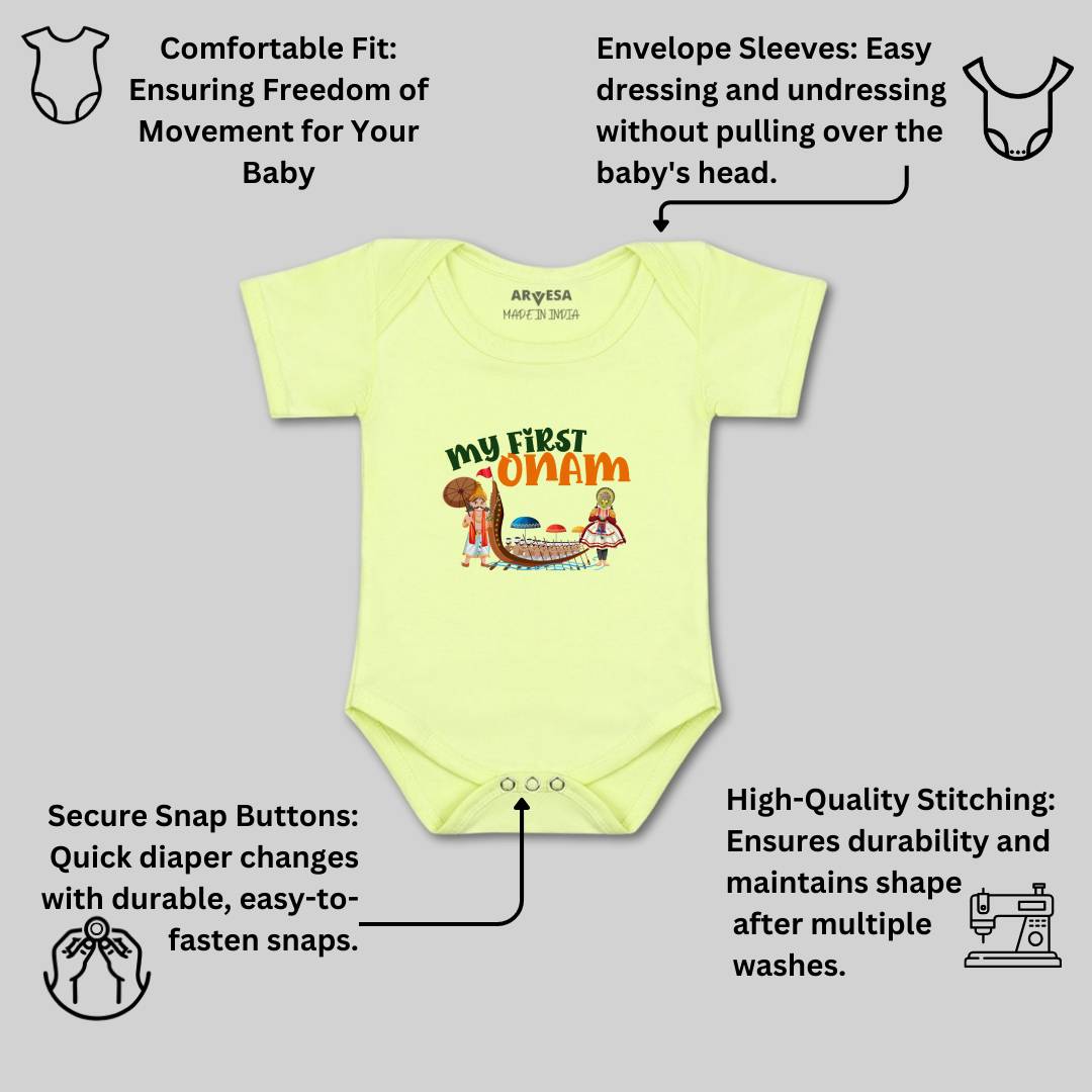 Arvesa Design-1057 Onam My First Baby Boy and Baby Girl Dress .