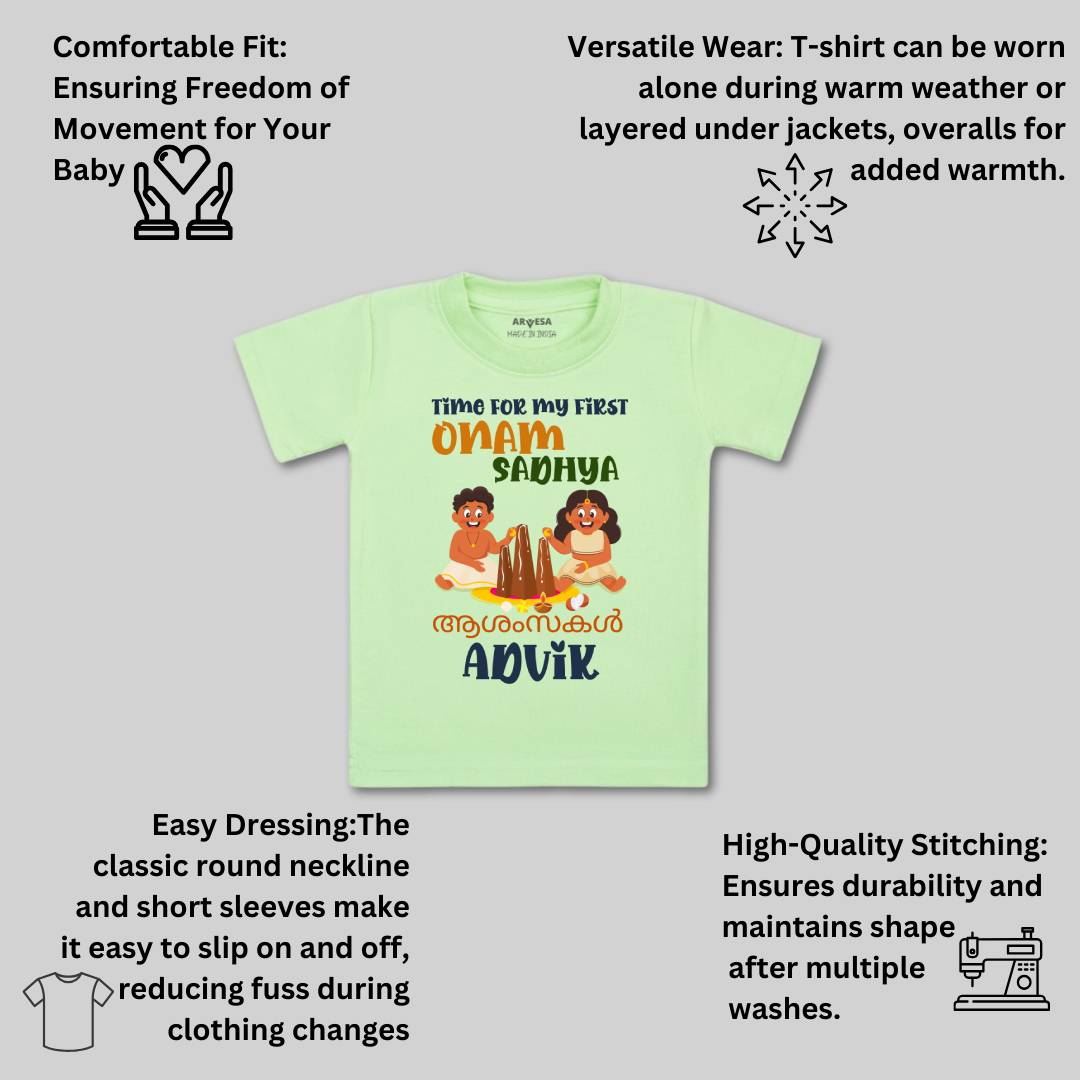 Arvesa My First Onam  Baby Boy & Girl Dress