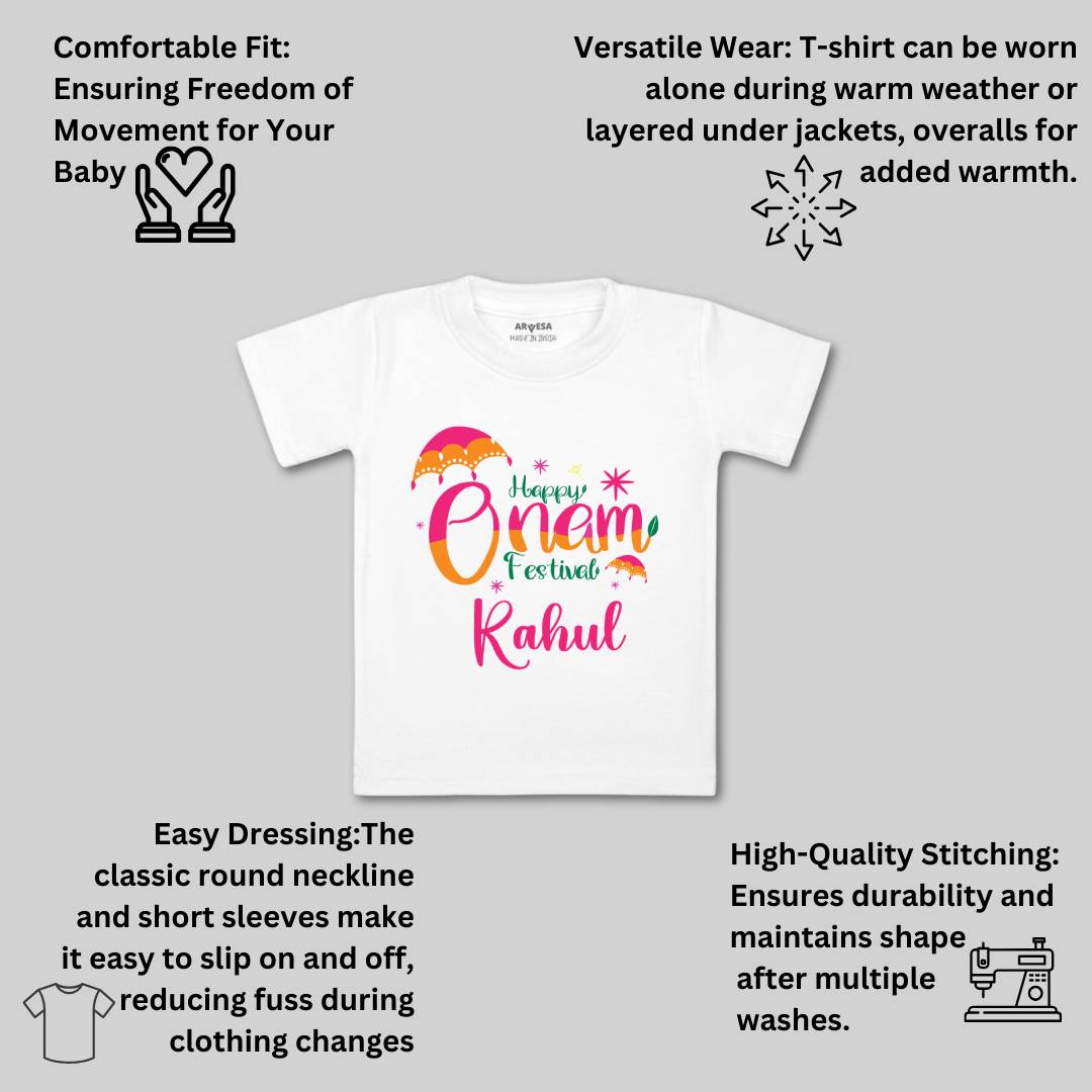 Arvesa My First Onam  Baby Boy & Girl Dress