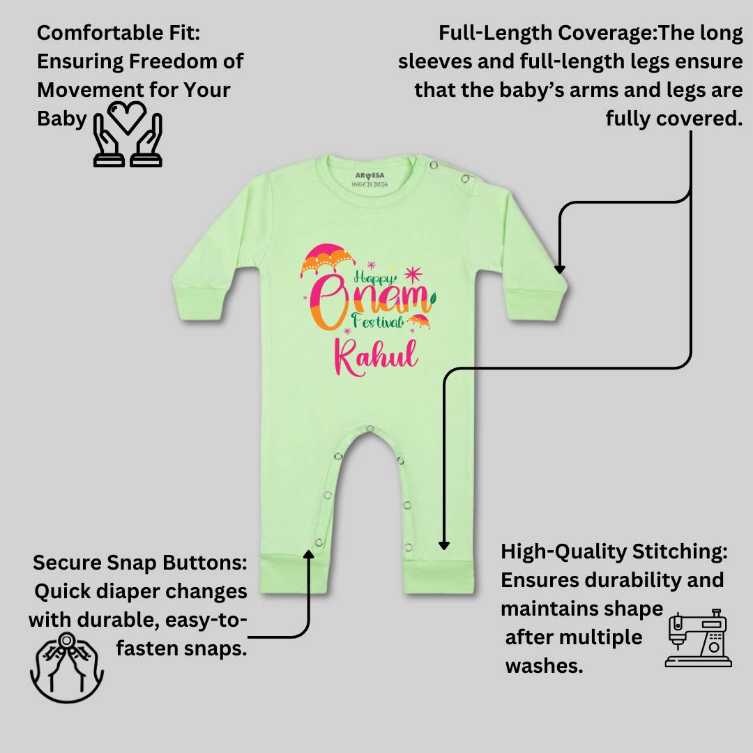 Arvesa My First Onam  Baby Boy & Girl Dress