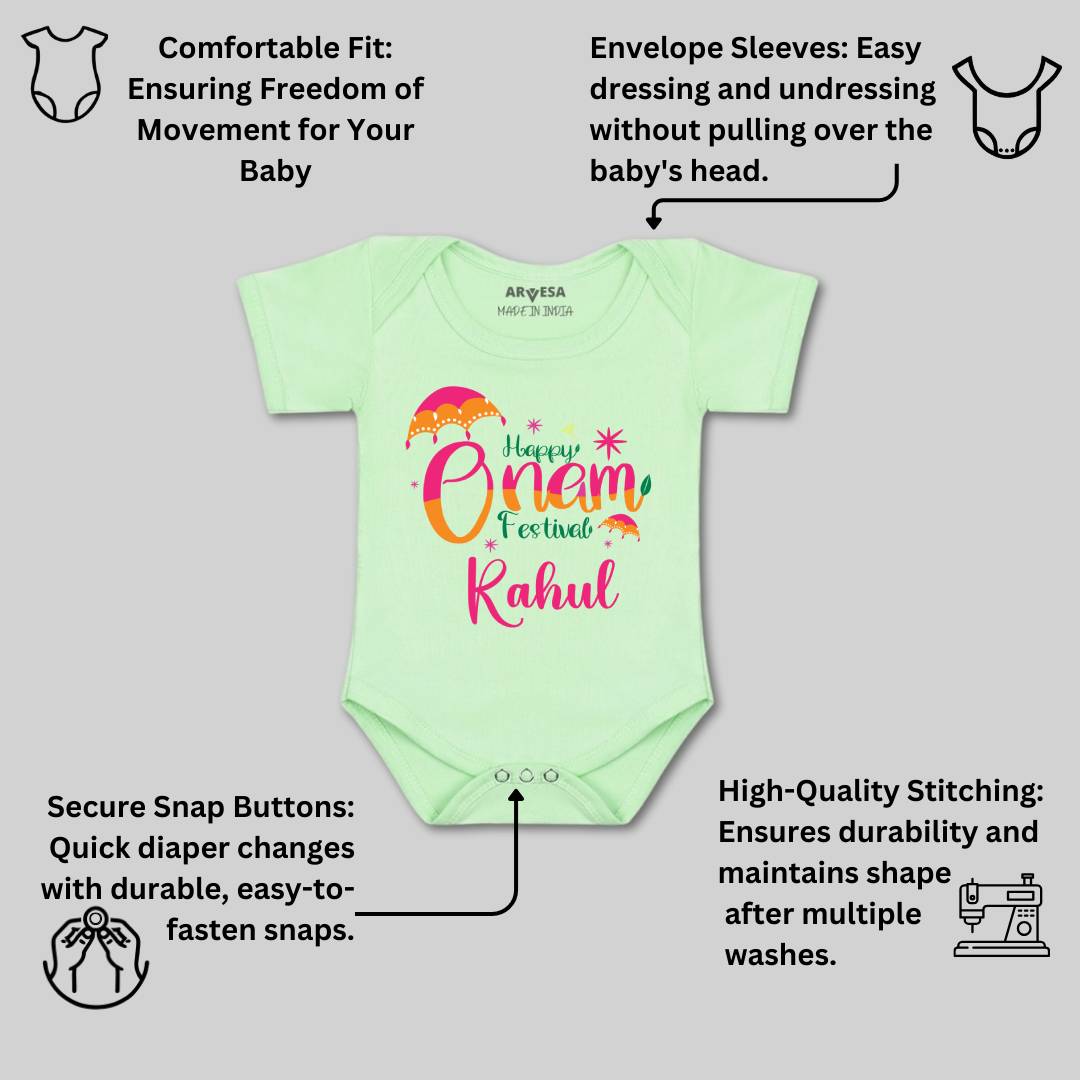 Arvesa My First Onam  Baby Boy & Girl Dress