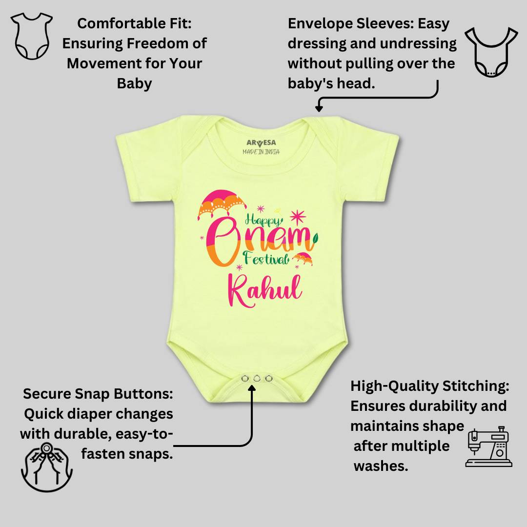 Arvesa My First Onam  Baby Boy & Girl Dress