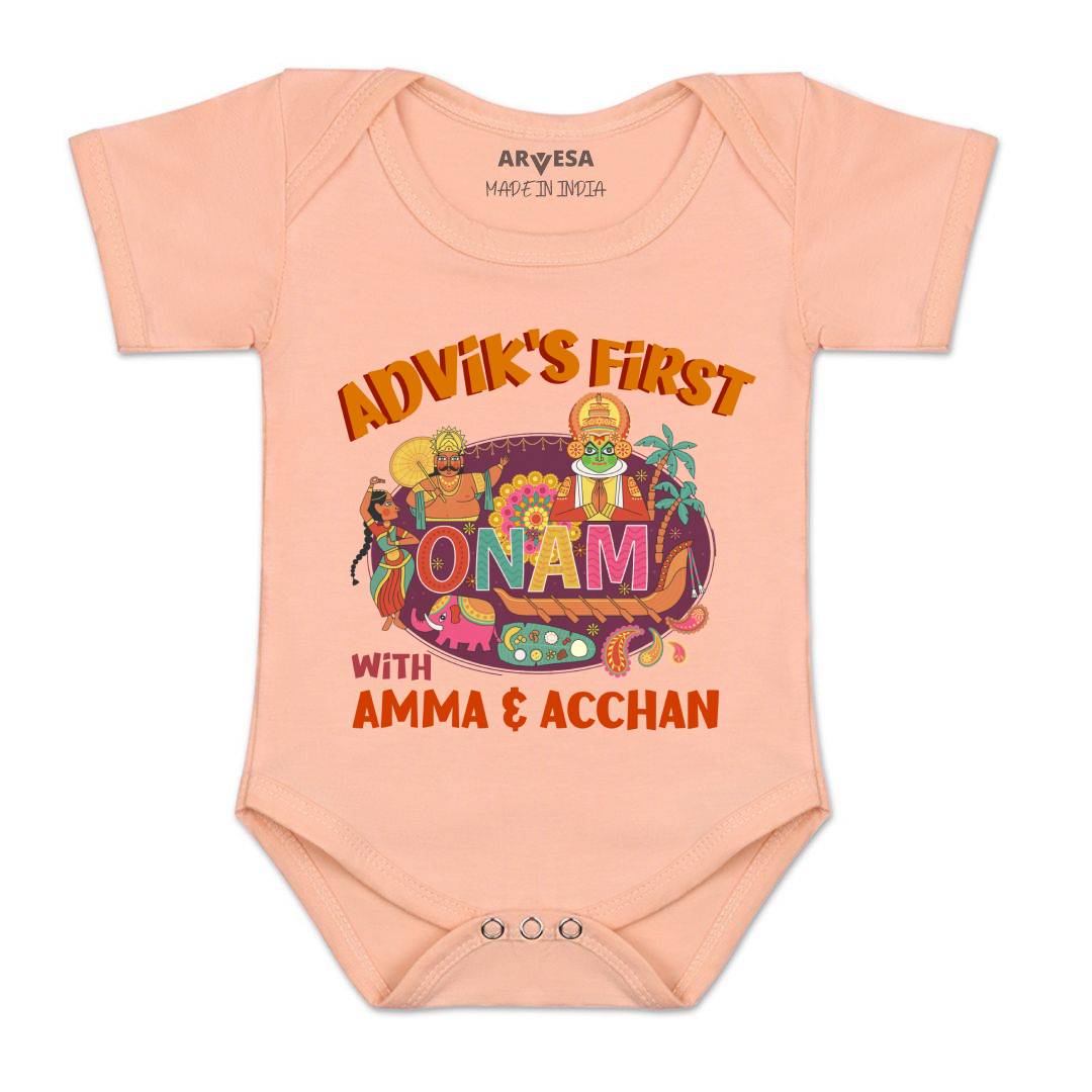 Arvesa My First Onam  Baby Boy & Girl Dress