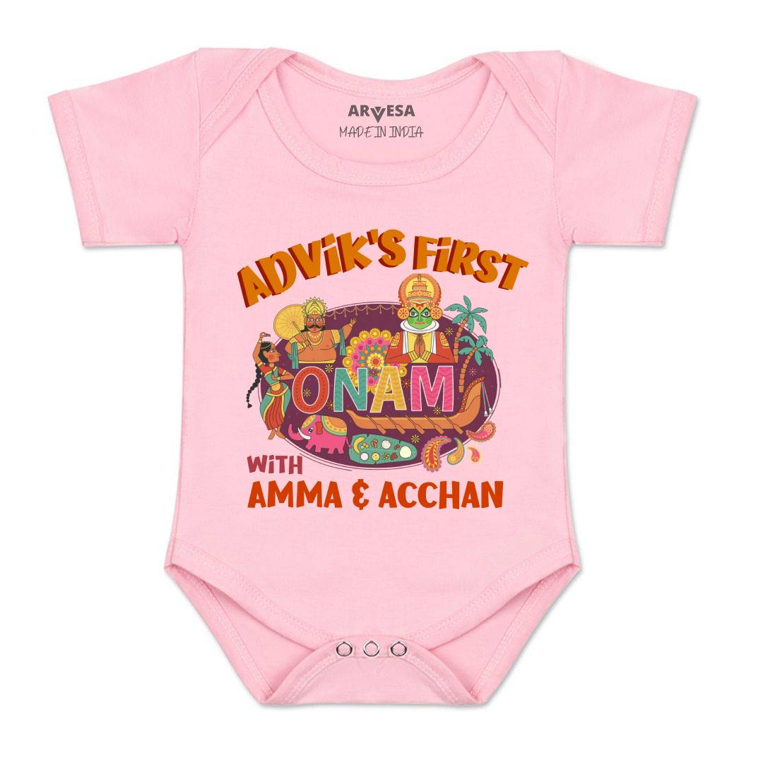 Arvesa My First Onam  Baby Boy & Girl Dress