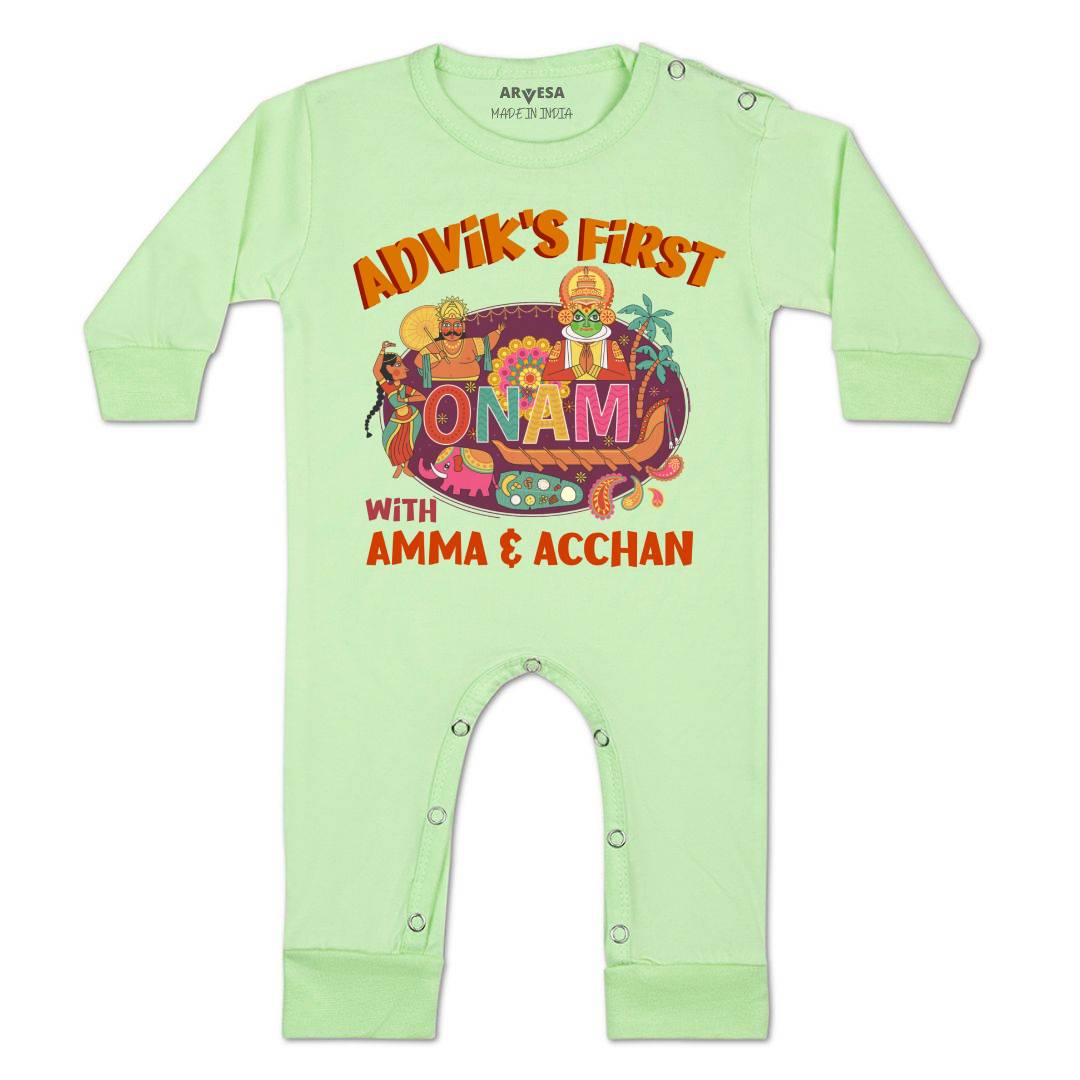 Arvesa My First Onam  Baby Boy & Girl Dress