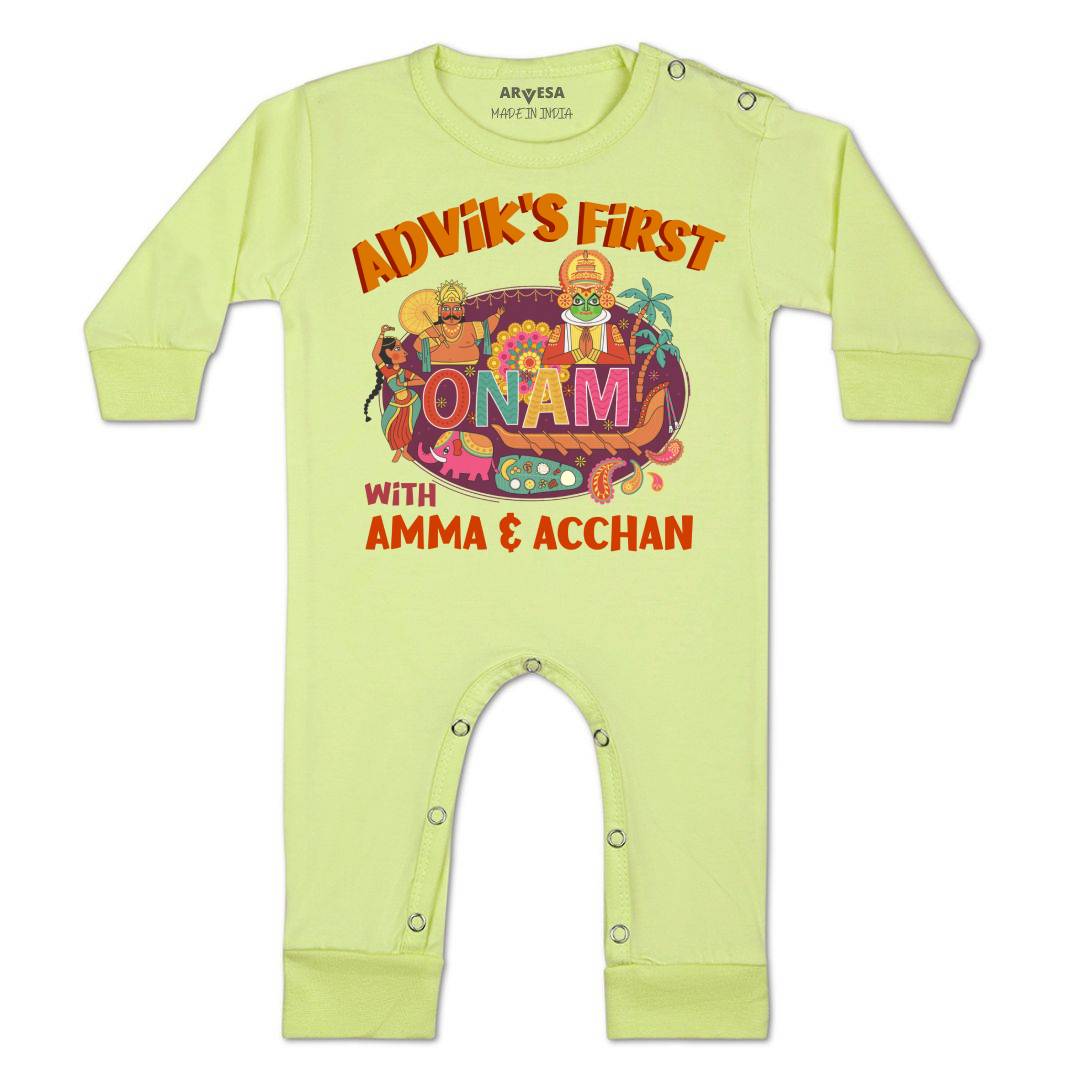 Arvesa My First Onam  Baby Boy & Girl Dress