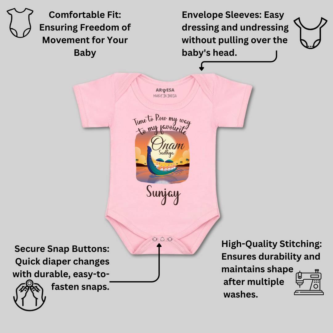 Arvesa My First Onam  Baby Boy & Girl Dress