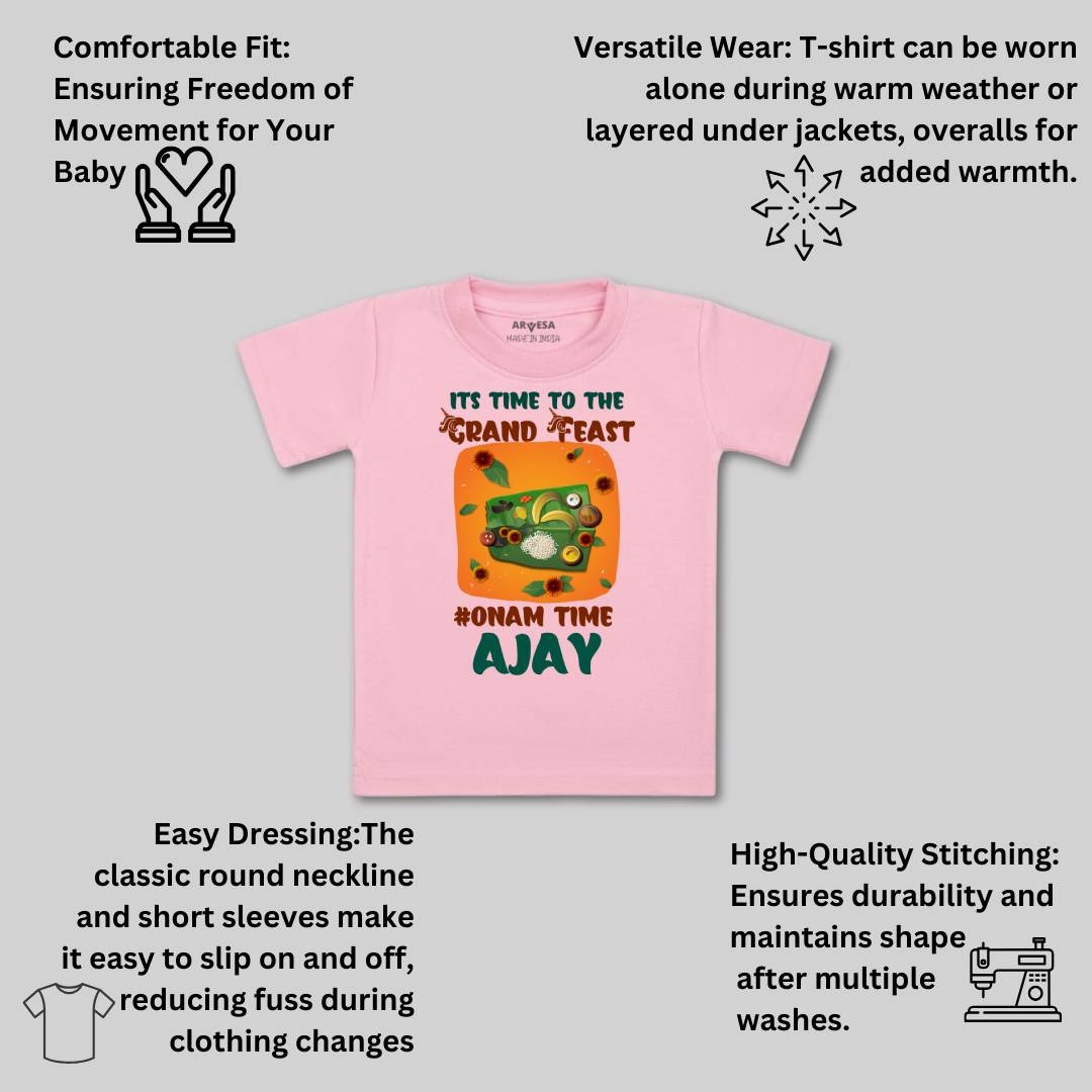 Arvesa My First Onam  Baby Boy & Girl Dress