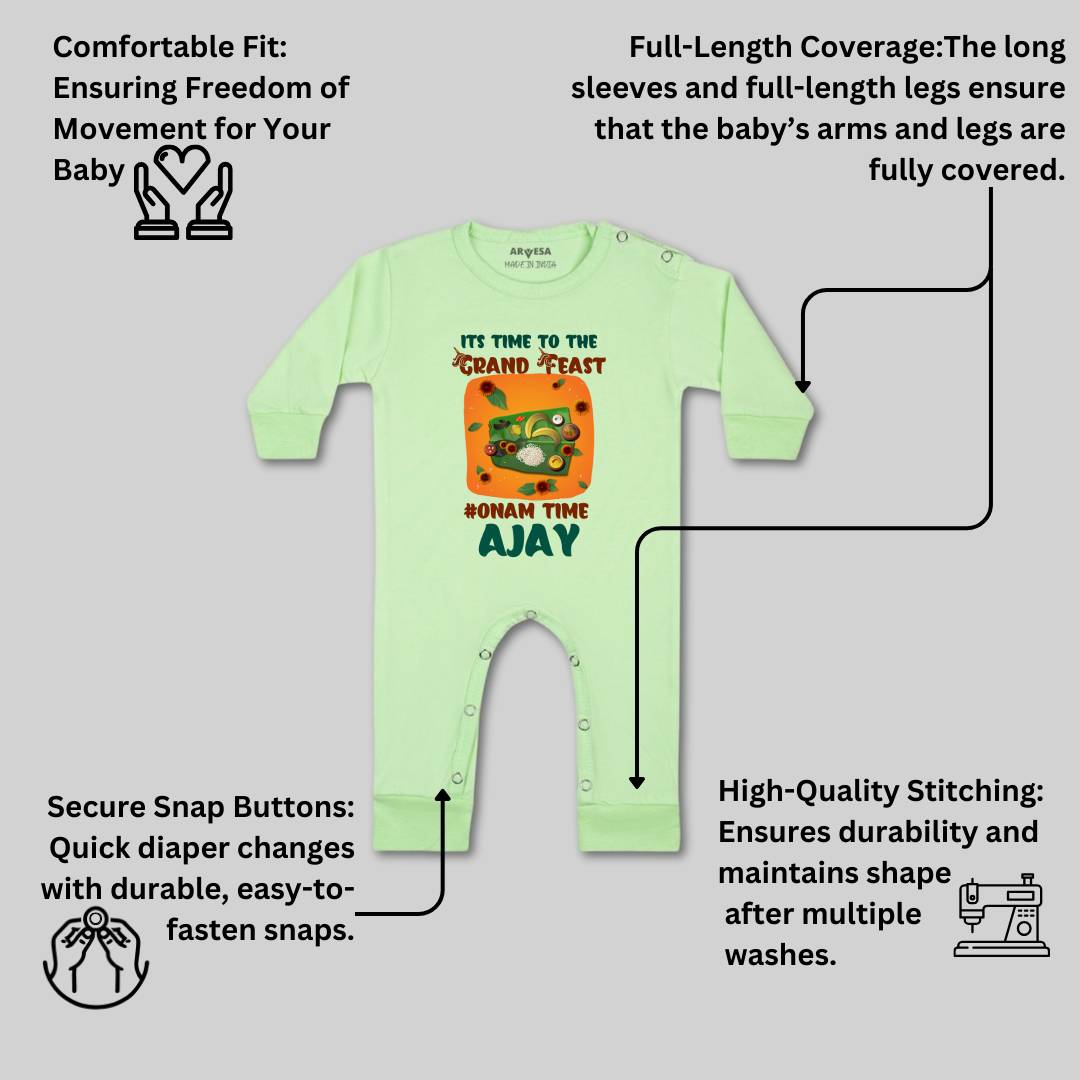 Arvesa My First Onam  Baby Boy & Girl Dress