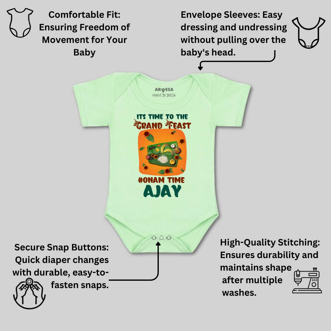 Arvesa My First Onam  Baby Boy & Girl Dress