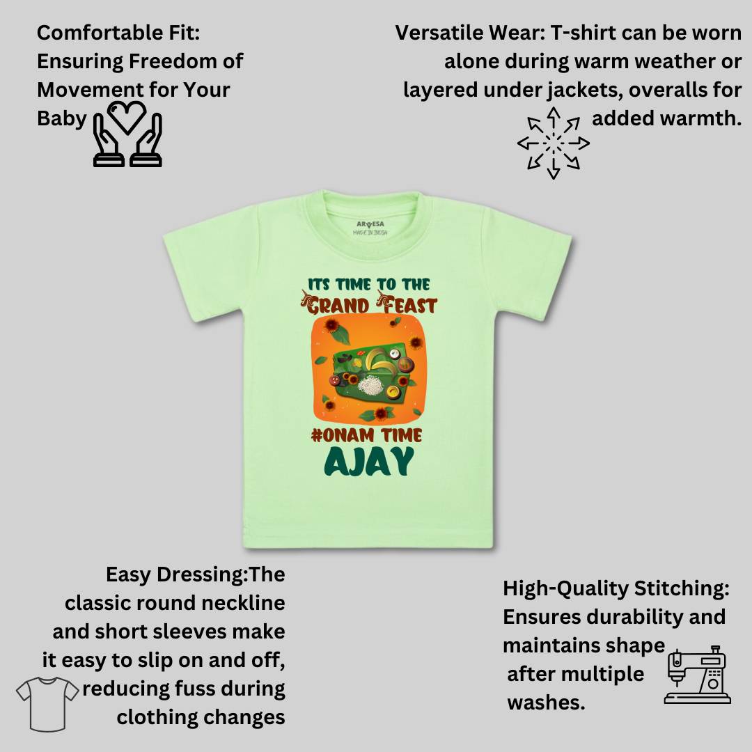 Arvesa My First Onam  Baby Boy & Girl Dress