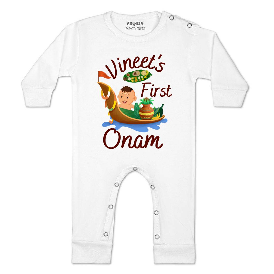 Arvesa My First Onam  Baby Boy & Girl Dress