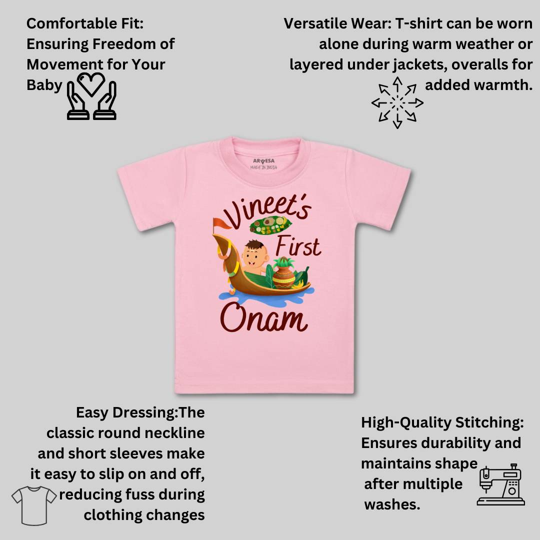 Arvesa My First Onam  Baby Boy & Girl Dress