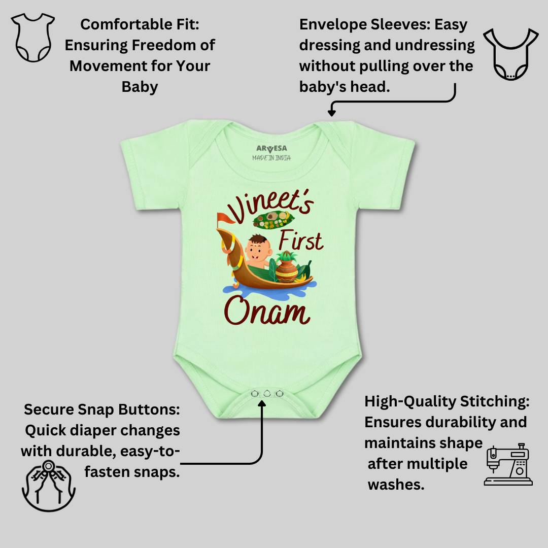 Arvesa My First Onam  Baby Boy & Girl Dress