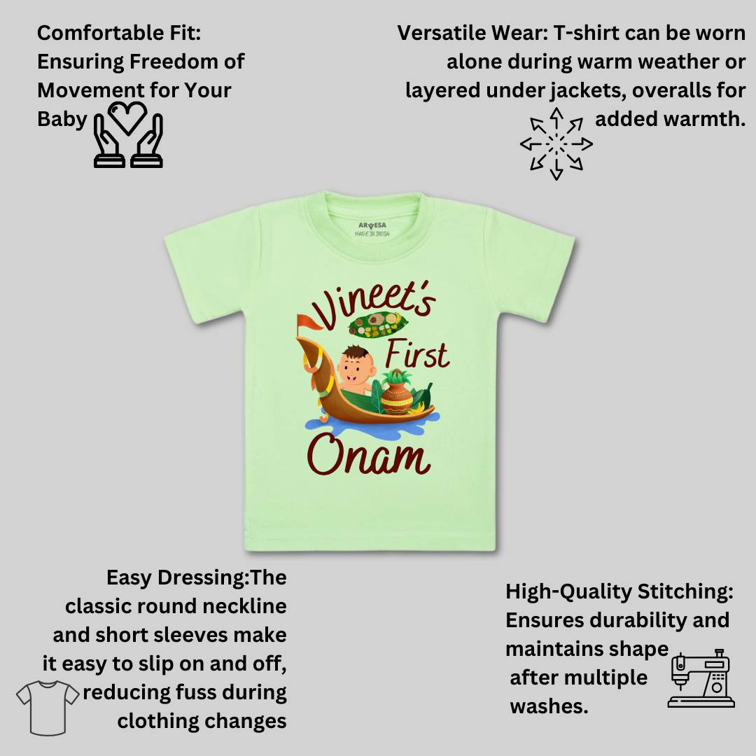 Arvesa My First Onam  Baby Boy & Girl Dress