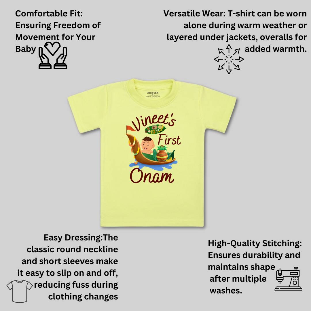 Arvesa My First Onam  Baby Boy & Girl Dress