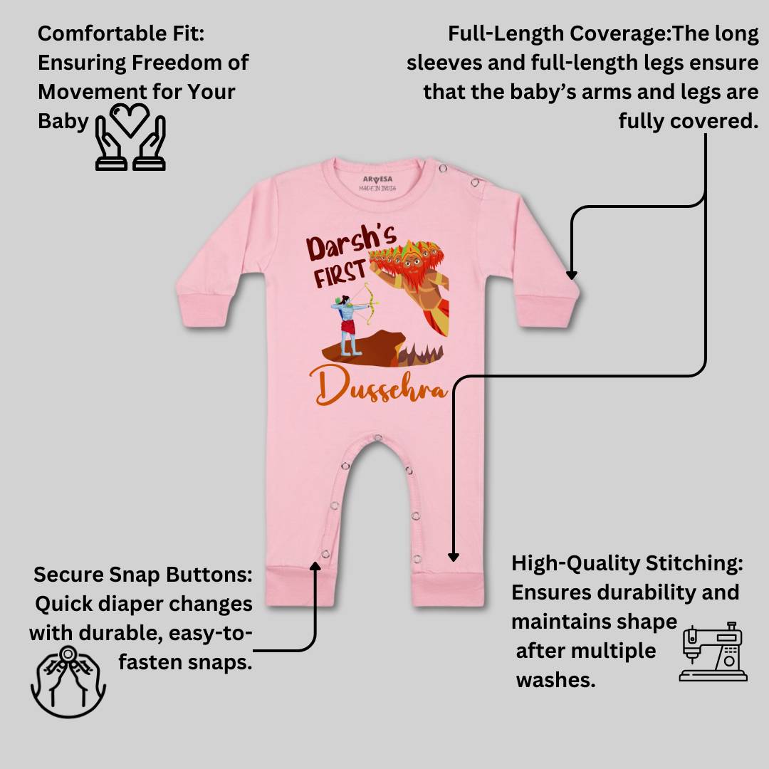 Arvesa My First Dussehra Baby Boy & Girl Dress