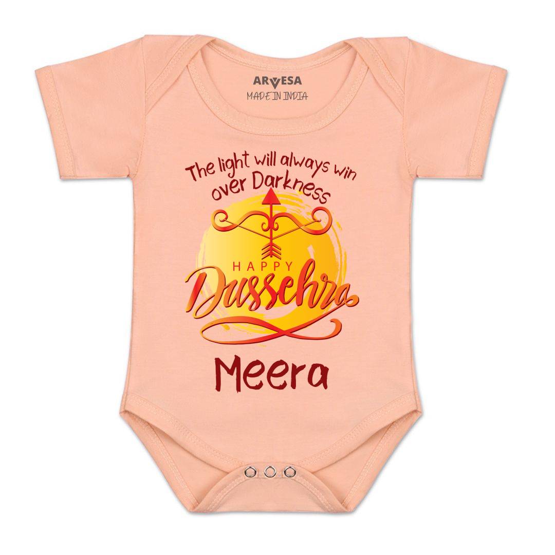 Arvesa Happy Dussehra Baby Boy & Girl Dress
