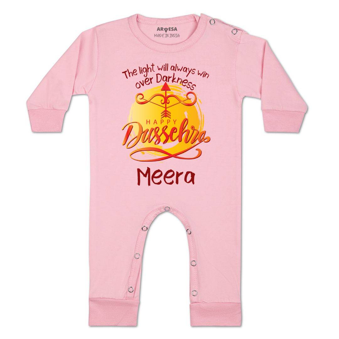 Arvesa Happy Dussehra Baby Boy & Girl Dress