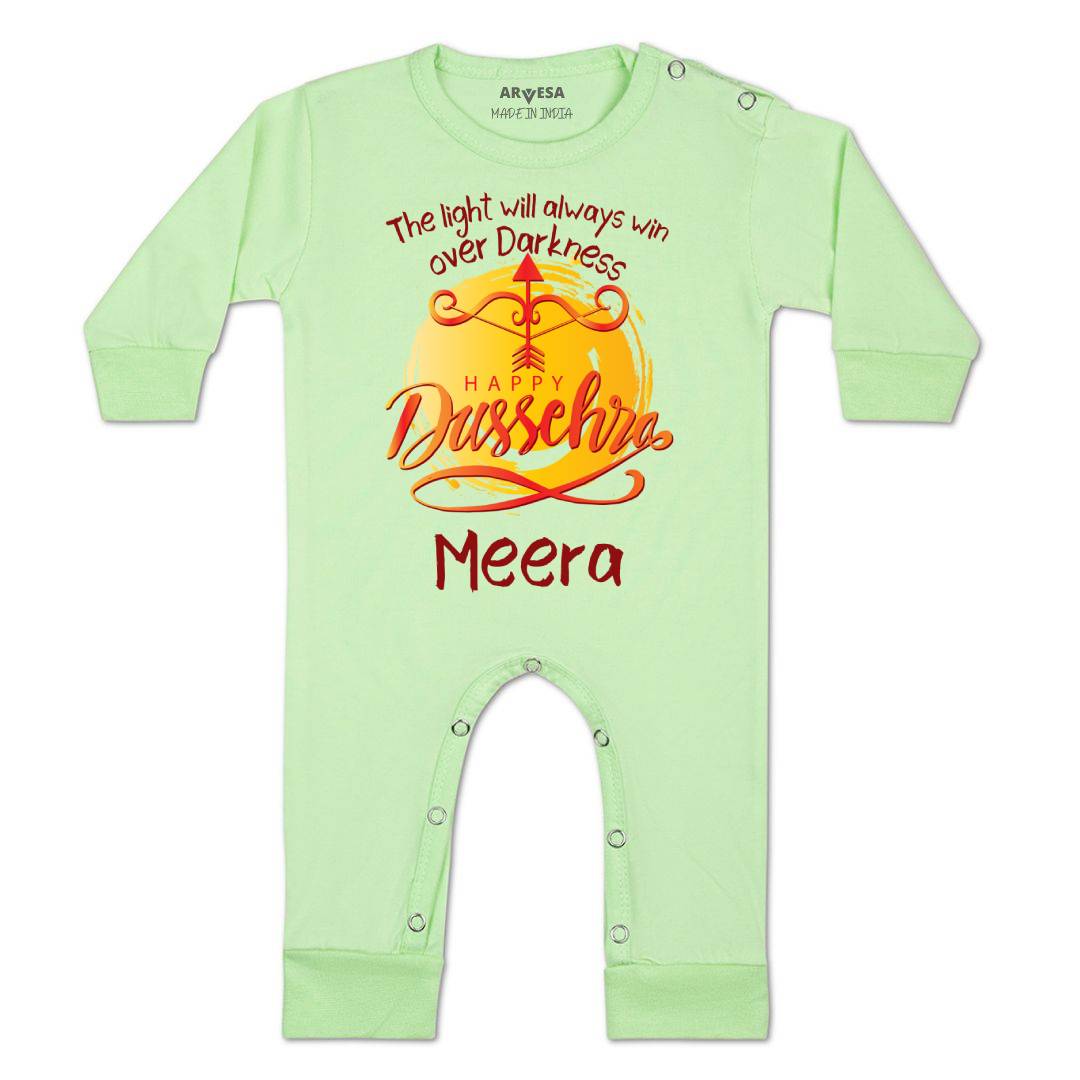 Arvesa Happy Dussehra Baby Boy & Girl Dress