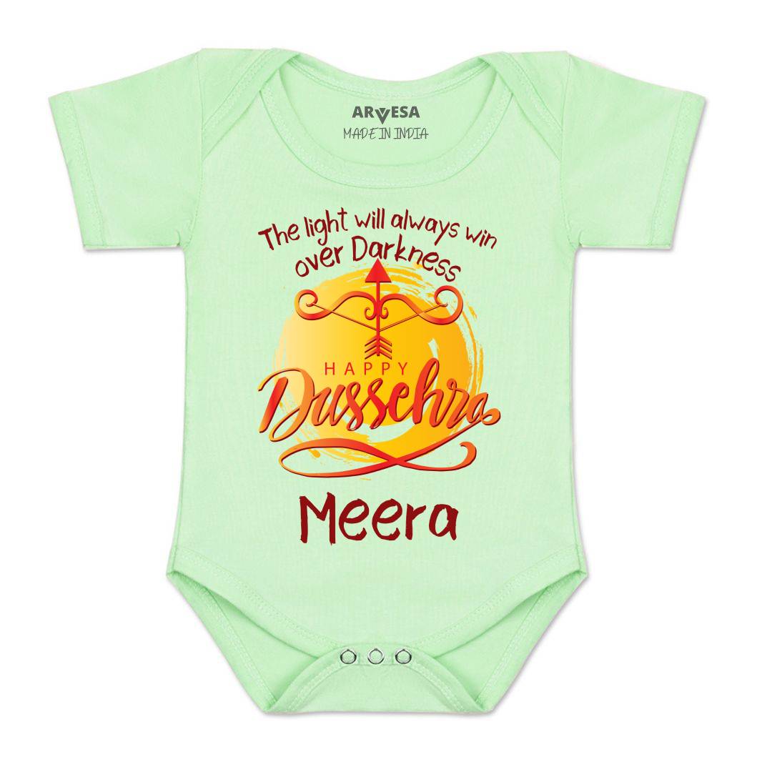 Arvesa Happy Dussehra Baby Boy & Girl Dress