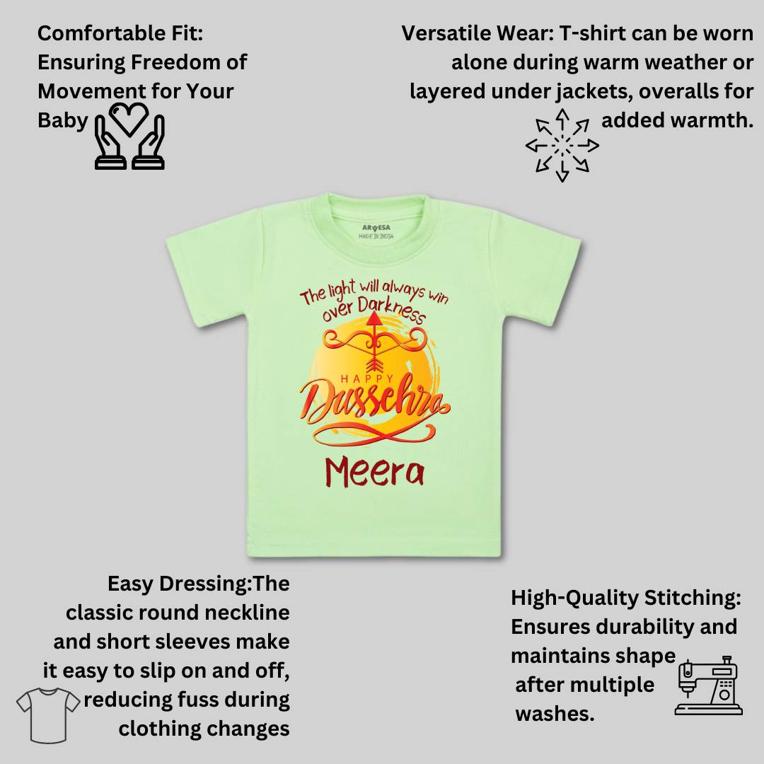 Arvesa Happy Dussehra Baby Boy & Girl Dress